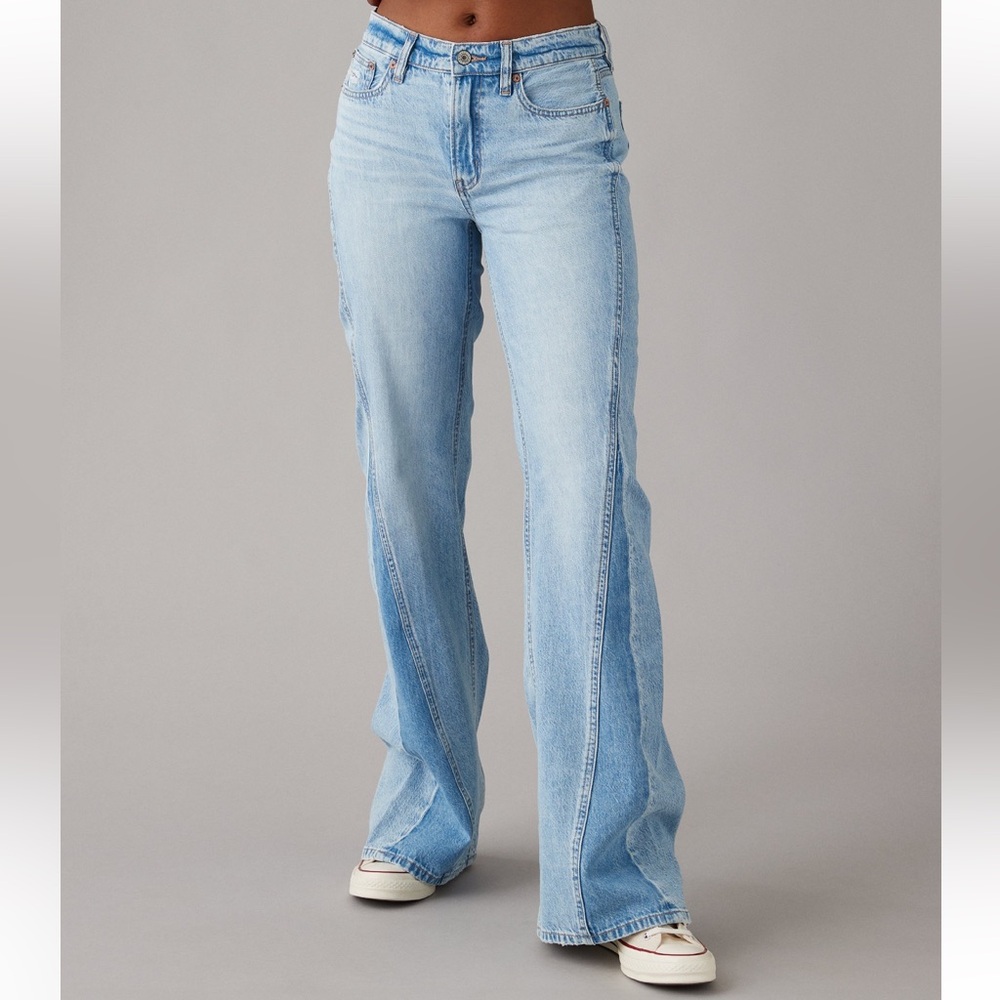 American Eagle Outfitters Light Blue Flare Jeans